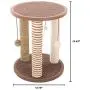 Cat Scratching Posts- Adult Cat and Kitten Tree, 3 Large Scratching Poles, Carpeted Base Play Area and Perch, Furniture Scratch Deterrent by PETMAKER Cat Scratching Posts- Adult Cat and Kitten Tree, 3 Large Scratching Poles, Carpeted Base Play Area and Perch, Furniture Scratch Deterrent by PETMAKER