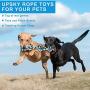 Dog Rope Toys Dog Grinding Teeth 2 Nearly Indestructible Dog Toys Dental Cleaning Product Prevents Boredom and Relieves Stress (2 Packs)