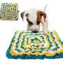 HoolyMoon Snuffle Mat for Dogs Puzzle Toys Large Interactive Lickimat,Dog Feeding Mats for Nose Work Anxiety Relief,Foraging Skill Training Pad Mattress 19 x 19”