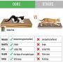 PrimePets 3Pack Cat Scratcher Pads, Wide Recycle Corrugated Cat Scratching Pad, Reversible Cat Scratcher Cardboard Lounge Sofa Bed Replacement with Box, 100% Organic Catnip Included