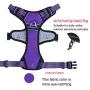 Hikiko Dog Harness and Leash Set,Adjustable Reflective Breathable Oxford Soft Vest Easy to Control Suitable Outdoor Walking for Small Medium and Large Dogs