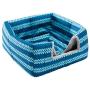 Hollypet Self-Warming 2 in 1 Foldable Comfortable Triangle Cat Bed Tent House, Moire