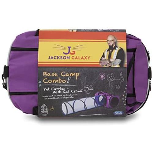 Petmate Jackson Galaxy Base Camp Carrier with Mesh Tunnel