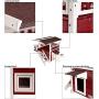Petsfit Outdoor Cat House with Escape Door and Stairs