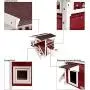 Petsfit Outdoor Cat House with Escape Door and Stairs