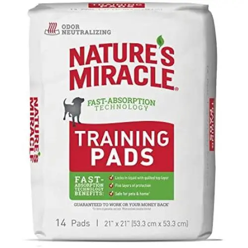 Natures Miracle Puppy Training Pads with Fast Absorption Technology Natures Miracle Puppy Training Pads with Fast Absorption Technology