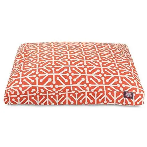 Orange Aruba Large Rectangle Indoor Outdoor Pet Dog Bed With Removable Washable Cover By Majestic Pet Products Orange Aruba Large Rectangle Indoor Outdoor Pet Dog Bed With Removable Washable Cover By Majestic Pet Products