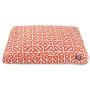 Orange Aruba Large Rectangle Indoor Outdoor Pet Dog Bed With Removable Washable Cover By Majestic Pet Products