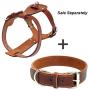 Beirui Genuine Leather Dog Harness Pet Training Walking Harness for Medium Large Dogs Pitbull Boxer Mastiff