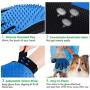 Master Komfy Pet Grooming Gloves 1 Pair Enhanced Five Fingers Deshedding Gloves for Pets/Dogs/Cats, Long/Short Hair