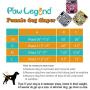 Paw Legend Reusable Female Dog Diapers(3 Pack, Leopard, Small)