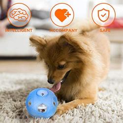 LumoLeaf Dog Treat Ball,Interactive IQ Treat Dispensing Ball Toy with Adjustable Difficulty Setting for Small to Medium Dogs and Cats.