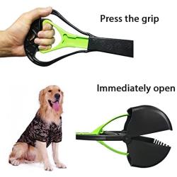 Living Express 28'' Large Pooper Scooper for Dog-Long Handle Dog Poop Scooper-Pet Waste Pick Up Jaw Scooper Without Smelling,Durable Spring Easy to Use,Perfect for Grass,Dirt,Gravel