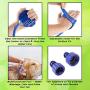 PETMAKER Pet Shower Attachment- Dog Bathing Sprayer & Bath Brush- 2 Adapters for Hoses, Nozzles & Faucets- One Hand Grooming, Washing & Massaging