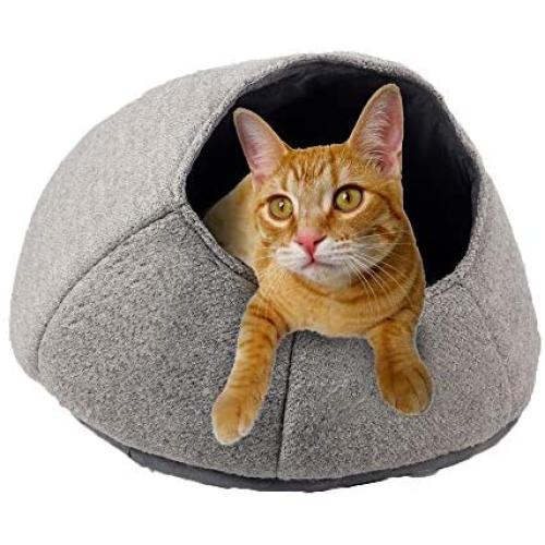 ALL FOR PAWS Cat Nest Bed Cozy Pet Bed Warm Cave Nest Sleeping Bed, Indoor Pet Cat Dog Beds