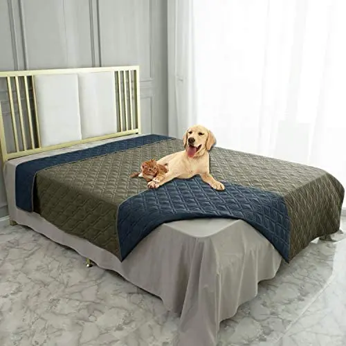Ameritex Waterproof Dog Bed Cover Pet Blanket for Furniture Bed Couch Sofa Reversible Ameritex Waterproof Dog Bed Cover Pet Blanket for Furniture Bed Couch Sofa Reversible