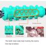 OTAN Dog Toothbrush Chew Toys Doggy Oral Dental Care Durable Rubber Brushing Stick with Cotton Bite Rope for 25-70 LBS Dogs Lake Blue