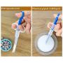 PAGOW 2 Pcs Pet Medicine Feeder, Silicone Syringe Cat Dog Puppy Pill Dispenser Suit with Soft Tips, Pet Cat Dog Puppy Pill Tablet Versus Control Rods