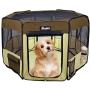 JESPET Pet Dog Playpens 36'', 45'' & 61'' Portable Soft Dog Exercise Pen Kennel with Carry Bag for Puppy Cats Kittens Rabbits, Indoor/Outdoor Use