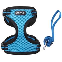 Meeyou Adjustable Soft Mesh Cat Harness with Leash