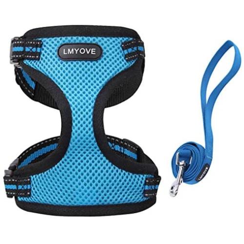 Meeyou Adjustable Soft Mesh Cat Harness with Leash