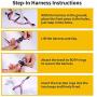 Hikiko Dog Harness and Leash Set,No Pull Adjustable Soft Pet Harness Vest Set with 4FT Training Dog Leash Easy to Control Suitable for Small Medium Large Dogs