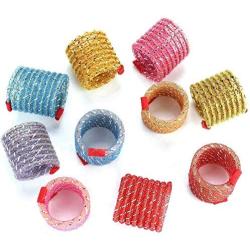 eecoo 10pcs Pet Wide Plastic Colorful Springs Cat Toys Cat Catnip ToysSpring Tube ToyFor Kitten Pets (Random Color)