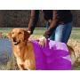Hertzko Microfiber Pet Bath Towel, Ultra-Absorbent & Machine Washable for Small, Medium, Large Dogs and Cats (Purple)