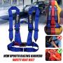 RASTP 4 Point Safety Harness with 3 Inch Padding(Blue)