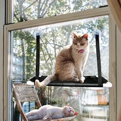 Cat Resting Seat, Windows Perch, Cat Sunbathing, Cat Hammock Safety Bed with Durable Heavy Duty. Cat Hammock Windows Seat. Enjoy 360 Degrees Sunbathing. Cats Enjoy The Sunshine.