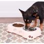 Loving Pets Dolce Diner Dog, 2 Bowl Set, Medium, 1 Quart, Pink