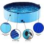Exciting Foldable Pet Swimming Pool – Size XXL 63inch Portable Dog Pet Bath Wash Tub - Collapsible Pets PVC Bathing Tub – Hard Plastic Outdoor Kiddie Bathtub for Dogs, Cats, Baby, Children & Kids