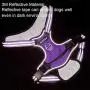 Hikiko Dog Harness and Leash Set,Adjustable Reflective Breathable Oxford Soft Vest Easy to Control Suitable Outdoor Walking for Small Medium and Large Dogs