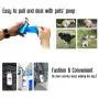 Decdeal Pet Poop Holder Dog Waste Dispenser Aluminum Tube Includes 15pcs Waste Bags Refillable (Blue)