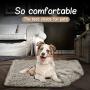 Whollyup Premium Pet Fleece Blanket Fluffy Dog Cat Blanket Throw, Soft Warm Puppy Blanket Cover Dog Cat Fluffy Fur Blanket Sleep Mat Double Layer Washable for Dog Bed, Couch, Sofa, Car
