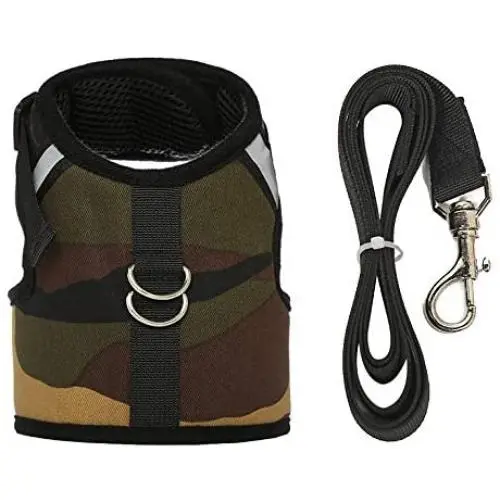 M-YOUNG Escape Proof Cat Harness with Leash - Adjustable Plaid Soft Mesh - Best for Walking Cool,Rabbits Puppy Kittens&Small Dogs M-YOUNG Escape Proof Cat Harness with Leash - Adjustable Plaid Soft Mesh - Best for Walking Cool,Rabbits Puppy Kittens&Small Dogs