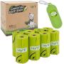 Leys Dog Poop Bags, Extra Thick and Strong Doggie Waste Bags with Dispenser, Unscented, Vegetable-Based, Doggy Bags Refill Rolls
