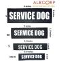 Albcorp Reflective Dog Patches with Hook Backing -Service Dog, Service Dog In Training, Do Not Pet, Emotional Support, Therapy Dog, Best Friend, In Training for Animal Vest Harnesses, Collars, Leashes