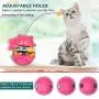 WLHOPE Cat Tumbler Toy Ball Tumbler Funny Cat Toy Interactive with Puzzle Chasing Playing Eating Slow Food Feeder Suitable for Various Cat Entertainment Activities (Magenta) WLHOPE Cat Tumbler Toy Ball Tumbler Funny Cat Toy Interactive with Puzzle Chasing Playing Eating Slow Food Feeder Suitable for Various Cat Entertainment Activities (Magenta)