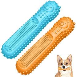 Dog Toys Puppy Chew Toys Teething Dog Bones Durable Tough Interactive Toys for Small and Medium Dogs Best Dog Birthday Gifts - 2 Pack