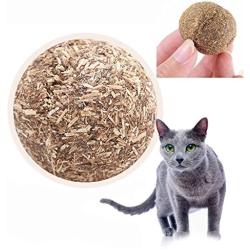 Natural Catnip Ball - 5Pack, Ball Coated With Catnip Toy For Pet Kitten, Cat Toy & Treat, 100% Edible, Cats-go-crazy