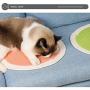 N/P Cat Scratch Pad for Small and Medium Cat, Natural Cotton Cat Scratcher Mat, Cat Claw Grinding Pad, Mat for Cat Nest & Protect Carpets and Sofas Alfombrilla para Rascar Gato (Diameter: 14.1''/36CM)