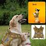Hanshengday Tactical Dog Vest-Training Outdoor Breathable Harness-Military Water-Resistant Dog Backpack-Pet Tactical -Vest Detachable Pouches-D Ring for Dog Leash