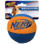 Nerf Dog Chewable Ball Dog Toy with Interactive X-Ring Design, Lightweight, Durable and Water Resistant, 6.5 Inch Diameter For Medium/Large Breeds, Two Pack, Orange/Blue & Green/Blue