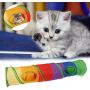 Aopiu Pet Foldable Tunnel, Cat Rabbit Play Tunnel, Cat Tunnel with Ball Kitten Cat Toy