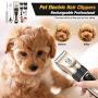 [2020 Upgrade] Dog Grooming Clippers, Professional 5-in-1Rechargeable Dog Hair Clippers Kit with Low Noise, Superior Painless Pet Hair Grooming/Trimming/Shaving, Perfect for Small Medium Dogs & Cat