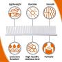 BRIGHT PAWS 2-in-1 Pet Stainless Steel Grooming Comb,Dog Cat Comb Tool,7 1/2'' Pet Combs Set,Rounded Teeth Pet Comb for Large, Medium and Small Dogs,Cats with Tangled Short/Long Hair