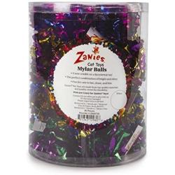 Zanies Mylar Balls Cat Toys, 35-Piece Canisters