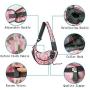 PETEMOO Pet Sling Carrier Bag, Hand-Free Dog Cat Outdoor Travel Shoulder Bag with Adjustable Strap& Zipper