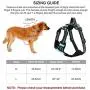 PHILORN No Pull Dog Harness with 1.5m Leash, Adjustable Front Clip Dog Vest Harness, Soft Mesh Padded Vest with Reflective Stitching, Handle and 2 Rings, Easy Control for Small, Medium, Large Dog